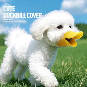غطاء فم سيليكون ناعم مقاوم للماء على شكل منقار البط لتدريب الكلاب، مضاد للعض، مستلزمات تدريب الحيوانات الأليفة - Product Image 1