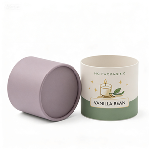 Eco Friendly <b>Round</b> Candle Tube Packaging Custom Cardboard Cylinder <b>Box</b> for Soy Wax Scented Candle Custom Logo Factory - Product Image 5