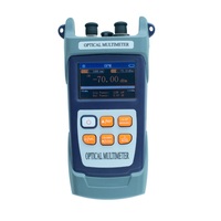 NOVKER NK303 Multimètre optique à écran couleur, puissancemètre optique 10mW VFL 1310/1550nm, source lumineuse, testeur de fibre FTTH