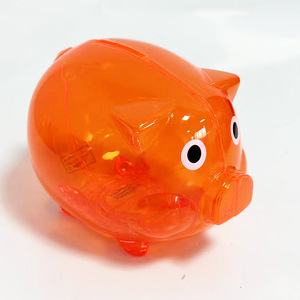 Transparent Piggy Bank Pig Shape PS Material Portable Money Box For Children Gift Ornament - Product Image 4