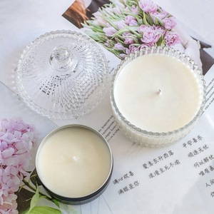 Vela perfumada con aroma subtil y sombras difusas, con poemas ocultos, kit de fabricación de velas DIY con papel de calco blanco - Product Image 1