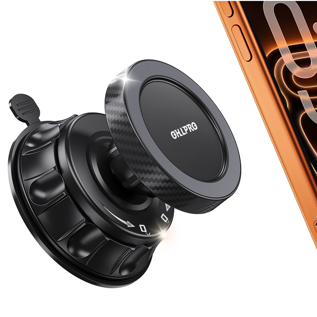 360 Degree Rotating Adhesive Wall-Mounted Shower Magnetic Phone Holder Waterproof Bathroom Phone Holder for Wall Glass