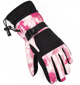 Gants de ski d'hiver pour femmes coupe-vent compatibilité avec écran tactile résistant au froid gants chauds épaissis remplis de duvet pour le snowboard - Product Image 6