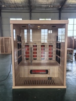 Xuzhou harga pabrik 2 orang ruang Sauna inframerah spektrum penuh dengan Panel kontrol Digital untuk relaksasi