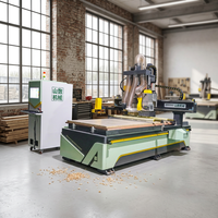 Routeur CNC automatique personnalisé pour le bois, avec changement d'outil, pour la découpe, le perçage, le fraisage, la gravure, équipement de travail du bois pour meubles