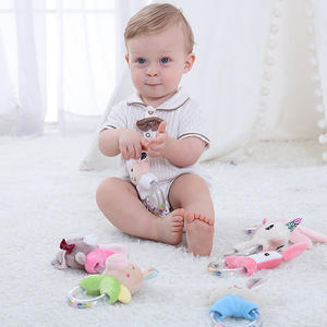 La boule de préhension en silicone peut mordre le hochet de colle pour apaiser le bébé de 0 à 1 an jouets éducatifs pour bébés - Product Image 5