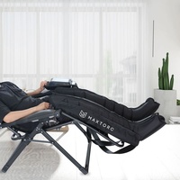 Presoterapia de masaje de aire con botas de compresión inflables de hielo Botas de terapia de compresión de aire portátiles para hinchazón de piernas