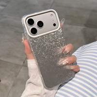 Coque de téléphone tendance style INS motif pierre concassée, bords arrondis, protection intégrale pour iPhone 18 Pro Max 17 Pro 16 Pro Max