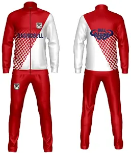 Survêtement zippé personnalisé pour adultes Jaune Noir Bleu Rouge Blanc Couleur Design Combinaison d'entraînement à séchage rapide pour la salle de sport Sports d'hiver - Product Image 4