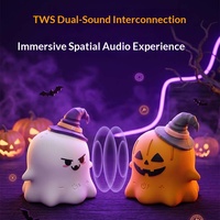 Speaker Halloween Ghost 5.3 TWS Pairing ABS Audio Portabel Dekorasi Baterai Terpasang Tipe-C Meja Luar Ruangan Hadiah
