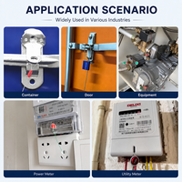 Sceau de sécurité en plastique de 280 mm à serrage progressif, inviolable et numéroté, pour la logistique de fret ST-PS-2801