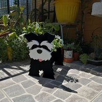 Pot de fleurs pour chien, décoration de jardin, fait à la main, pot de fleurs en forme d'animal mignon, jardinières de jardin, pots de fleurs d'extérieur personnalisés
