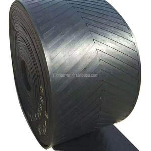 Antislip rubber transportband met visgraatpatroon voor mijntransport - Product Image 6