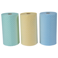 Rouleau absorbant d'huile pour atelier, garage, marine, contrôle des déversements, tapis absorbant robuste avec feuilles perforées pour une déchirure facile