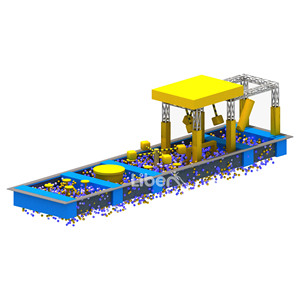 Parque <span class=keywords><strong>de</strong></span> Trampolines Interior, Circuito <span class=keywords><strong>de</strong></span> Obstáculos Ninja Warrior para Niños, <span class=keywords><strong>Parkour</strong></span> Eléctrico - Product Image 1