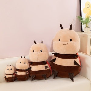 Peluche de Abejita de Dibujos Animados, Muñeco de Mariquita, Relleno de Algodón PP, Bordado, Regalo Adorable para Unisex - Product Image 1