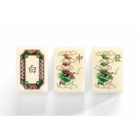 Tuiles de Mahjong Américain en Jade Blanc Personnalisées 2026, Ensemble de Mahjong de Luxe en Acrylique avec Art des Quatre Gentlemen Orientaux et des Papillons