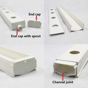 Meilleur système hydroponique NFT mobile avec canaux et tuyaux pour laitue, <span class=keywords><strong>basilic</strong></span>, menthe – Canal de culture mobile pour <span class=keywords><strong>serre</strong></span> - Product Image 2