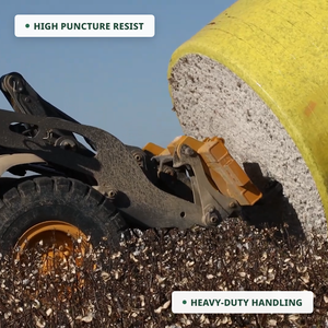 <span class=keywords><strong>Film</strong></span> d’ensilage pour balles de coton, <span class=keywords><strong>film</strong></span> d’enrubannage pour presse à balles John Deere, 75 µm, avec 4 étiquettes RFID - Product Image 3