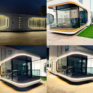 Nueva Lista de gama alta Casas prefabricadas modernas Contenedor de hotel prefabricado Casa portátil Cápsula espacial móvil de acero China - Product Image 2