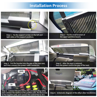 4G WIFI Impermeable Publicidad Pantalla LED de vidrio transparente Taxi Coche Ventana trasera Pantalla LED Taxi Pantalla Led transparente