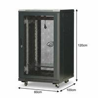Gabinete de Servidor TBS 22U Extra Profundo de 19 Pulgadas y 1000 mm, Rack Extendido para Centro de Datos e Infraestructura IT Profesional Industrial
