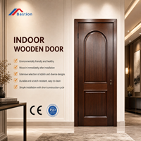Puerta Interior de Madera Sólida Posmoderna con Acabado Personalizado en Color para Oficina y Patio