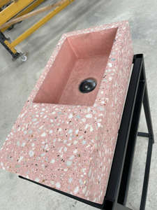 Dalles <span class=keywords><strong>de</strong></span> terrazzo multicolores tendance, <span class=keywords><strong>terrasse</strong></span> rose, pierre artificielle, lavabo, évier <span class=keywords><strong>de</strong></span> cuisine, plan <span class=keywords><strong>de</strong></span> travail, dessus <span class=keywords><strong>de</strong></span> meuble, <span class=keywords><strong>dalle</strong></span> <span class=keywords><strong>de</strong></span> terrazzo polie - Product Image 4