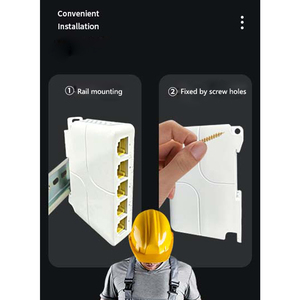 ตัวขยายกิกะบิต PoE/สวิตช์ตัวแยกสัญญาณ POE <span class=keywords><strong>5</strong></span>พอร์ตอินพุต90W พร้อมเอาต์พุต30-60W 1000Mbps - Product Image 5