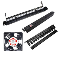 Universal 1U 6 \ "Multiusos Socket PDU Montaje en rack Regleta de alimentación Unidad de distribución de energía de 8 puertos para servidores AC Metal Server Rack