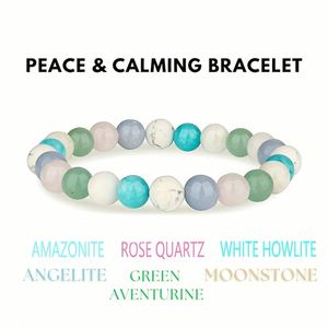 Bracelet en pierre naturelle avec perles de verre colorées pour la pratique de la gratitude, livraison rapide dans le monde entier, support audit usine - Product Image 3