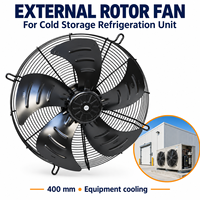 Ventilateur axial à haut débit de 16 pouces (400 mm) avec rotor externe pour unité de réfrigération de chambre froide