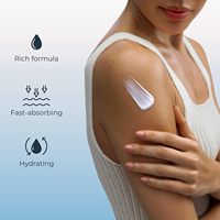 Crème Réparatrice Intensive AHA à 5% d'Urée Marque Blanche, Lait Corporel Exfoliant Hydratant Écologique pour Peaux Sèches et Desquamées, au Beurre de Karité