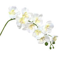 Fleur artificielle Phalaenopsis à 9 têtes, bouquet réaliste pour la décoration de la maison