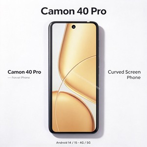 โทรศัพท์มือถือ Camon 40 Pro หน้าจอโค้ง รุ่น Global ดั้งเดิม ภาษาอังกฤษ สเปน ฝรั่งเศส กล้องโทรศัพท์ - Product Image 2