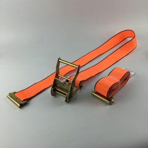 Sangles d'arrimage à <span class=keywords><strong>cliquet</strong></span> en polyester de 2 pouces, <span class=keywords><strong>pour</strong></span> <span class=keywords><strong>rail</strong></span> d'arrimage, barre de charge, poutre de terrasse. - Product Image 3