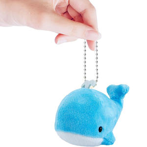 8696 Llavero de peluche de ballena pequeña al por mayor, juguetes de animales marinos, adornos, peluches para máquina de garras, lindos regalos de Navidad para niños - Product Image 2