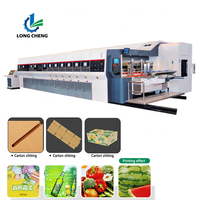 Nouvelle machine entièrement automatique de découpe, d'impression et de rainurage de boîtes en carton ondulé pour la production de boîtes à pizza