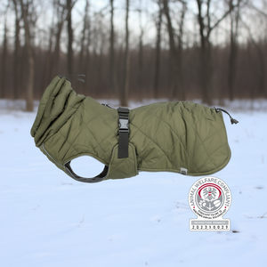 Abrigo para Perro Minot XS Verde Oliva, Chaqueta Acolchada de Invierno para Perros Pequeños - Product Image 3