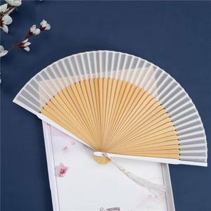 Carved Bamboo <b>Handheld</b> <b>Fan</b> for Weddings Sandalwood Folding Openwork Design Painted Party Style Folding <b>Fans</b> - Product Image 2