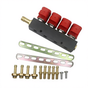 Kit de Unidad de Control de Riel de Inyección Rojo de <span class=keywords><strong>2</strong></span>/3 Ohmios para Conversión de Gasolina a Gas LPG/CNG para Autos de 4 Cilindros, Piezas de Auto Hechas en China - Product Image 1