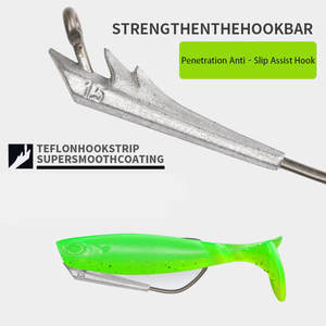 Fire Bass Rig 4X Versterkte Drijvende Zinklood Rig Noord-Amerikaanse Rechte Schacht <span class=keywords><strong>Jig</strong></span> <span class=keywords><strong>Head</strong></span> Visshaakjes voor Zwarte Baars - Product Image 3