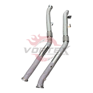 Tubo de Escape de Alto Flujo Vortex 304 con Catalizador para Mercedes-Benz GLE43 W166 3.0T V6 2016-2019 con Protector Térmico, Sin Luz de Advertencia de Motor - Product Image 5