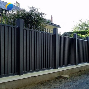 SUNTO ücretsiz ayakta alüminyum alaşımlı çit paneli 8ft avustralya toz kaplı kolayca monte Yard dekoratif bahçe kafes 3D - Product Image 1