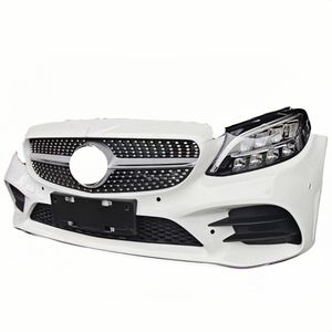 Kit de carrocería trasera y parachoques delantero de plástico usado de alta calidad para <span class=keywords><strong>Mercedes</strong></span> Benz Clase C W205 <span class=keywords><strong>AMG</strong></span> C63 <span class=keywords><strong>GT</strong></span> con recortes de luz antiniebla - Product Image 4