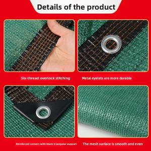 Toile d'<span class=keywords><strong>ombrage</strong></span> agricole anti-radiation en HDPE tissé carré, filet d'<span class=keywords><strong>ombrage</strong></span> extérieur pour patio avec protection anti-UV - Product Image 3