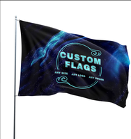 Drapeau personnalisé en polyester à séchage rapide, imprimé numériquement, respectueux de l'environnement, avec logo pour la publicité d'entreprise et les événements
