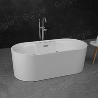 Baignoire à bulles hydro-japonaise Gurgle, spa intérieur/extérieur, acrylique, autoportante, baignoire à remous, baignoire à massage électronique