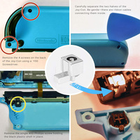 Gesper Pengunci Logam Asli untuk Switch NS, Suku Cadang Perbaikan, Aksesoris Game untuk Penggantian dan Perbaikan Joy-Con
