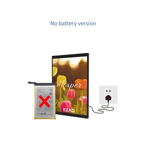 Marca italiana Durable E Ink EPaper Display Versión 13,3 Dirección del servicio Señal de bienvenida No requiere batería - Product Image 4